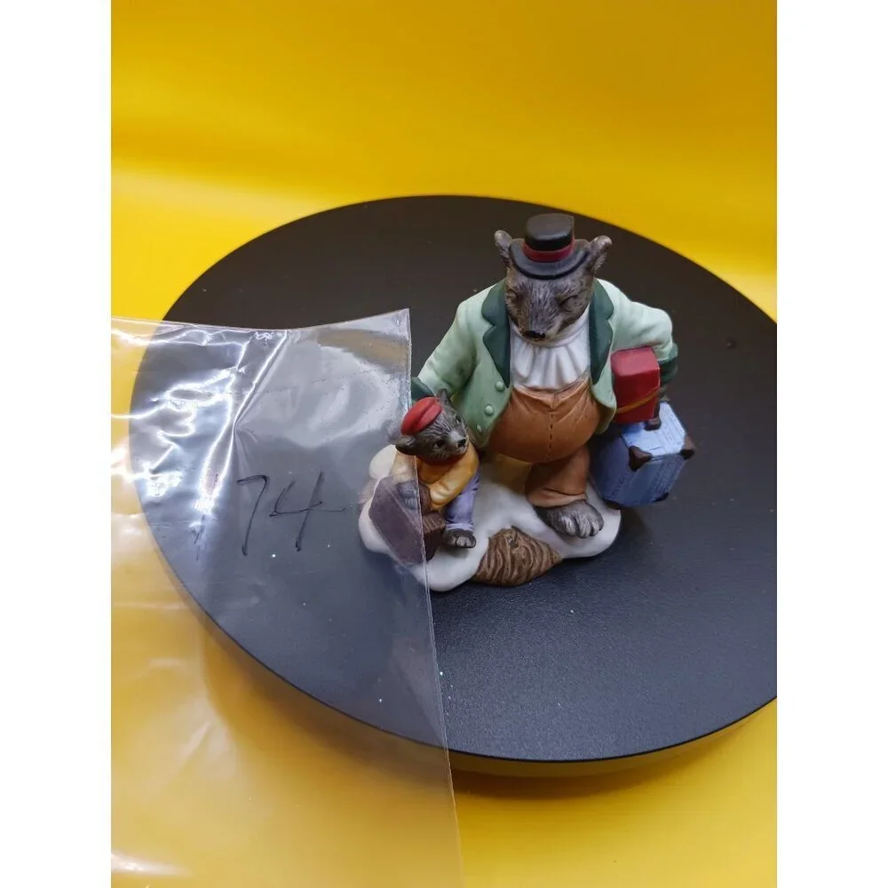 Fitz & Floyd vtg christmas hamlet mr.grizzly Multicolor